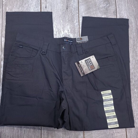 5.11 Tactical Mens 42x30 Gray Taclite Ripstop Jean Cut Mid Rise Straight Leg - Picture 4 of 9